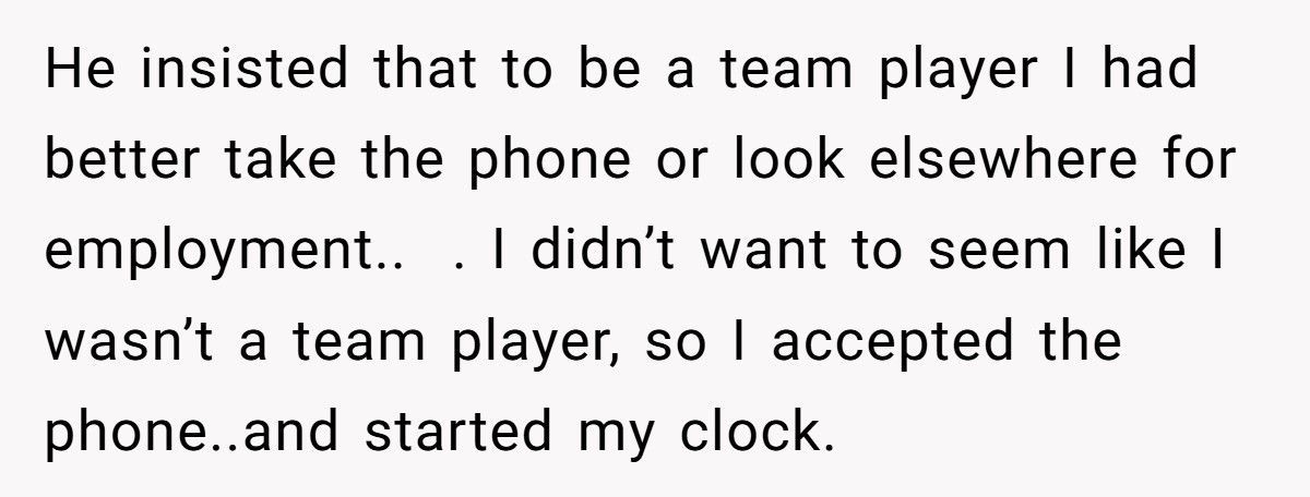 Boss Forces Contractor To Take 24/7 Phone, Company Ends Up Paying $10K For Two Calls Boss Forces Contractor To Take 24/7 Phone, Company Ends Up Paying $10K For Two Calls