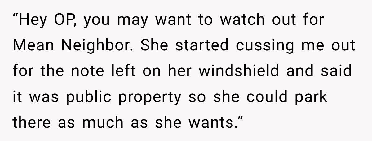 Neighbor Parks In Front Of His House Every Night, Loses Illegal Airbnb Income Instead