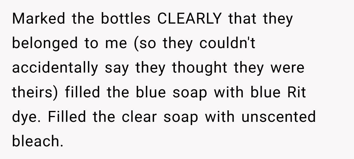 New Neighbors Stole His Laundry Soap, So He “Refilled” It With Dye And Bleach
