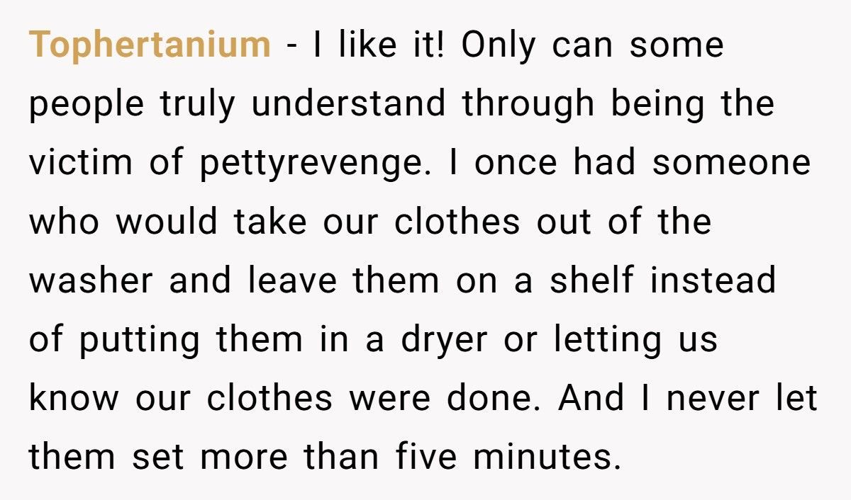 New Neighbors Stole His Laundry Soap, So He “Refilled” It With Dye And Bleach