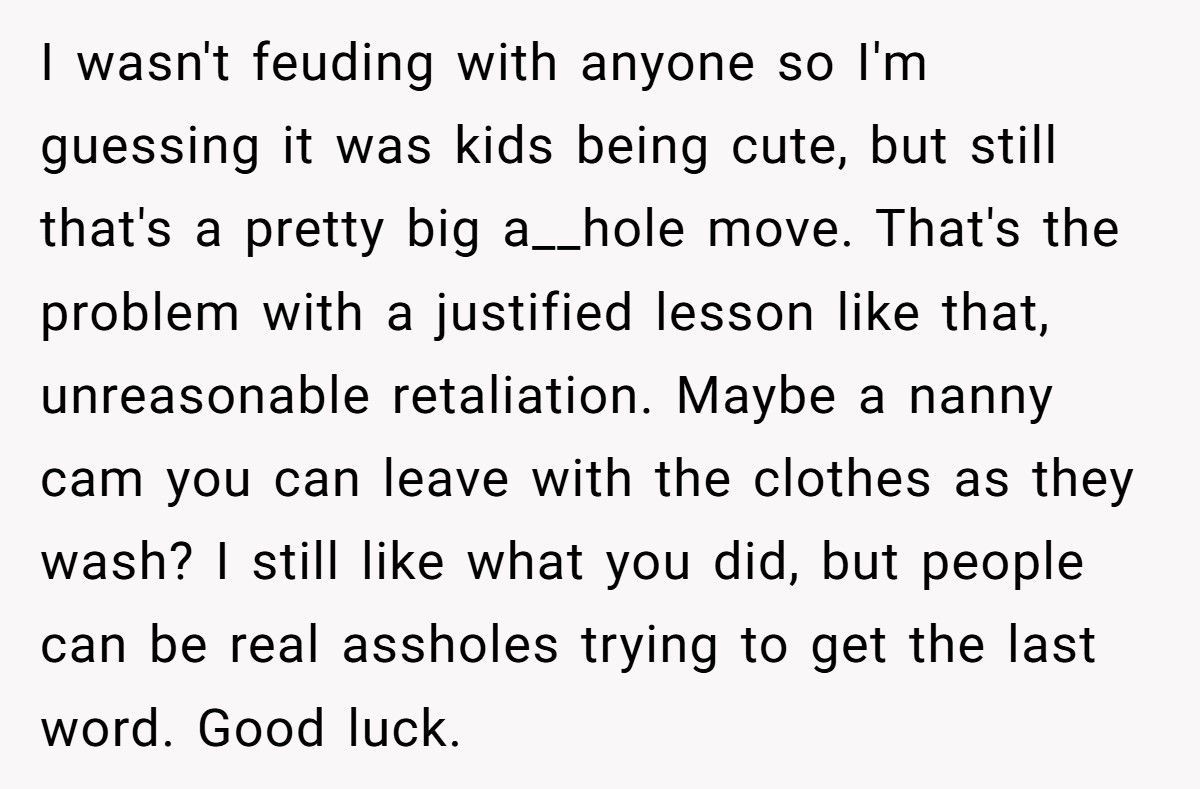 New Neighbors Stole His Laundry Soap, So He “Refilled” It With Dye And Bleach