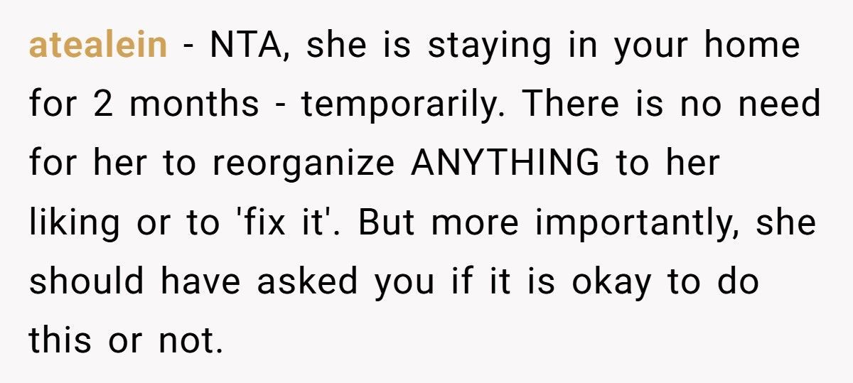 Mother-In-Law Snaps At DIL After She Reorganized The Kitchen And Removed Her Crosses