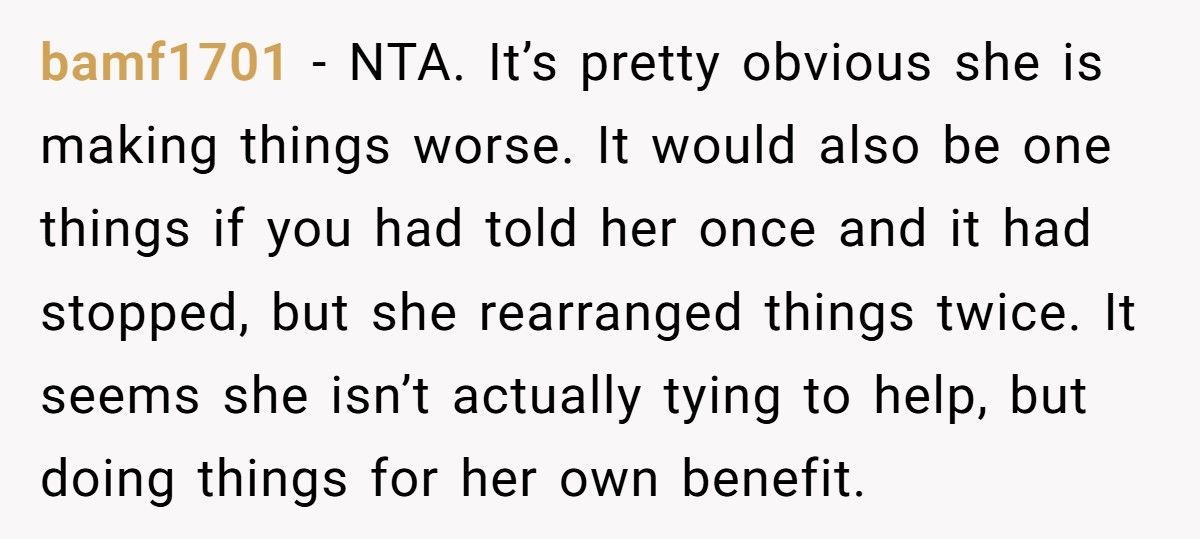 Mother-In-Law Snaps At DIL After She Reorganized The Kitchen And Removed Her Crosses