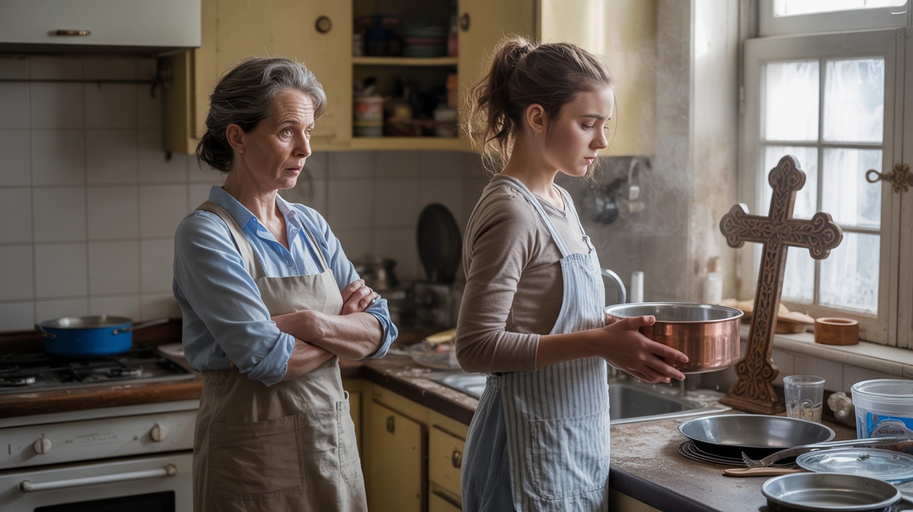 Mother-In-Law Snaps At DIL After She Reorganized The Kitchen And Removed Her Crosses