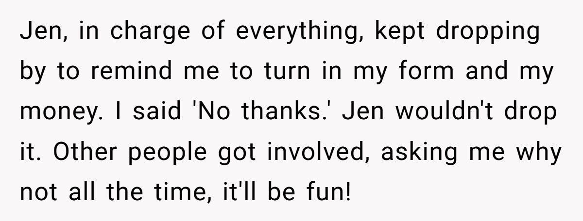 Coworkers Mocked Her For Skipping The Diet Bet, Now They’re The Ones Ashamed