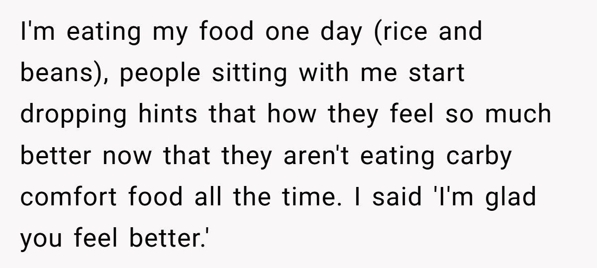 Coworkers Mocked Her For Skipping The Diet Bet, Now They’re The Ones Ashamed