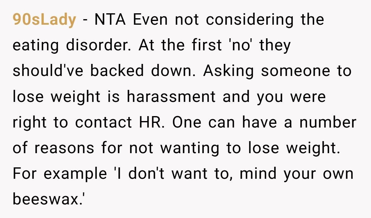 Coworkers Mocked Her For Skipping The Diet Bet, Now They’re The Ones Ashamed