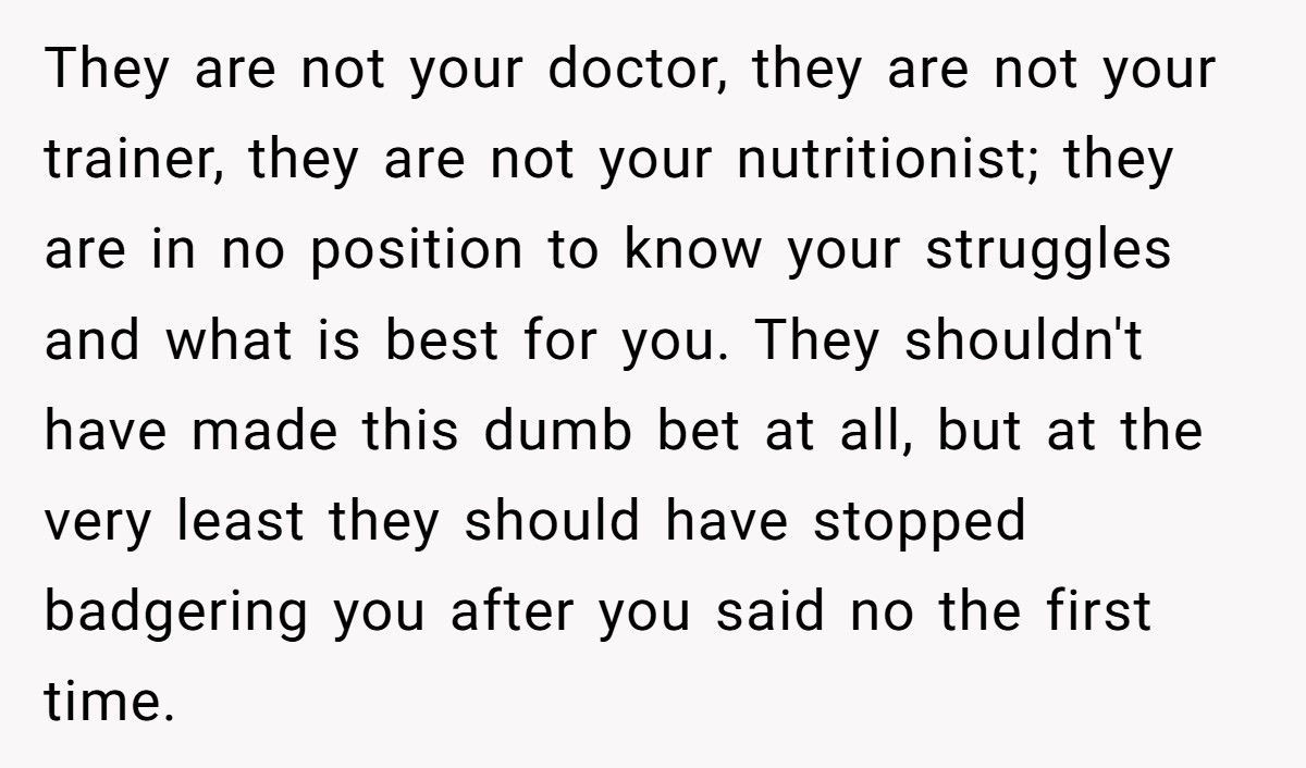 Coworkers Mocked Her For Skipping The Diet Bet, Now They’re The Ones Ashamed