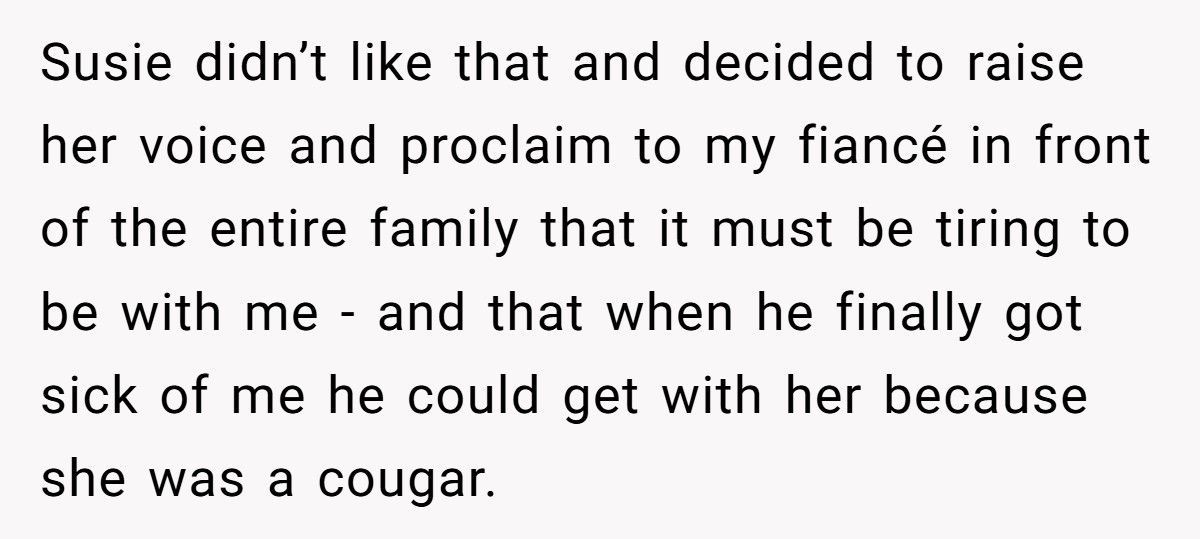 Woman Calls Out Aunt For Creeping On Her Fiancé, Outs Her As A Homewrecker At Family Party