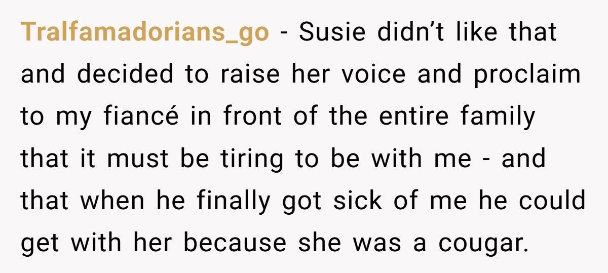 Woman Calls Out Aunt For Creeping On Her Fiancé, Outs Her As A Homewrecker At Family Party