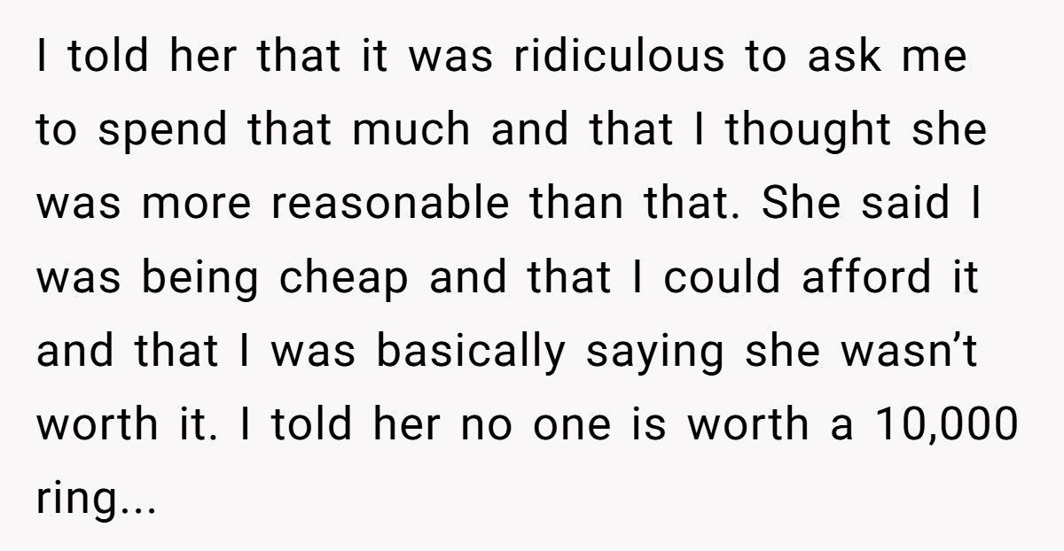 Woman Helped Boyfriend Rebuild His Life, He Refuses To Spend Over $1,800 On Her Engagement Ring