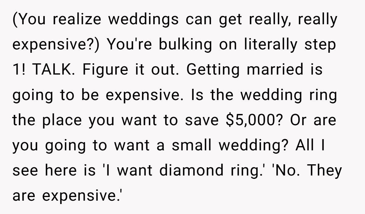 Woman Helped Boyfriend Rebuild His Life, He Refuses To Spend Over $1,800 On Her Engagement Ring