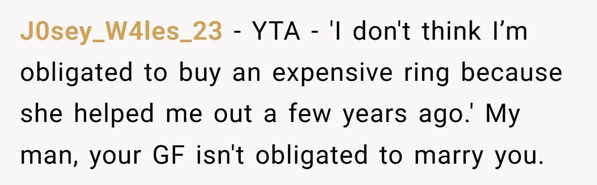 Woman Helped Boyfriend Rebuild His Life, He Refuses To Spend Over $1,800 On Her Engagement Ring
