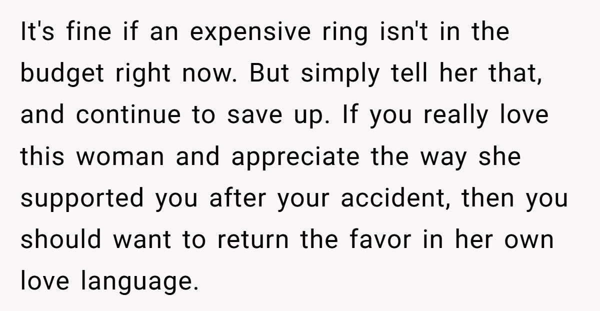 Woman Helped Boyfriend Rebuild His Life, He Refuses To Spend Over $1,800 On Her Engagement Ring