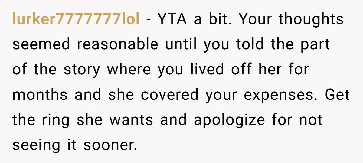 Woman Helped Boyfriend Rebuild His Life, He Refuses To Spend Over $1,800 On Her Engagement Ring