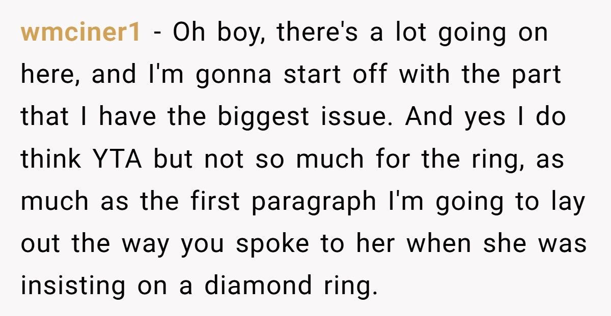 Woman Helped Boyfriend Rebuild His Life, He Refuses To Spend Over $1,800 On Her Engagement Ring