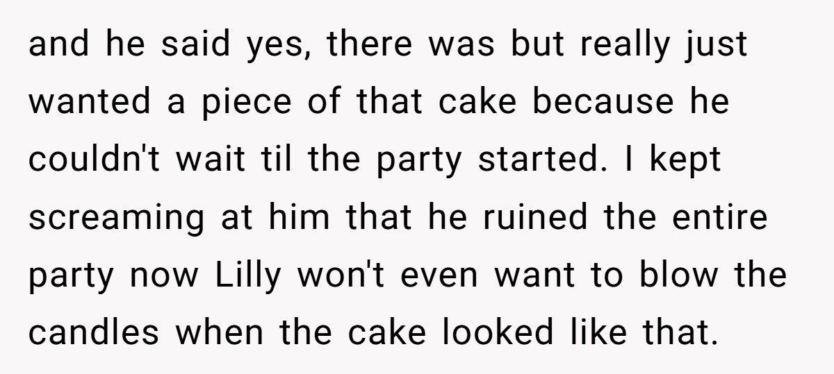 Mom Kicks Daughter’s Boyfriend Out After He Eats The Birthday Cake Before The Party Even Starts