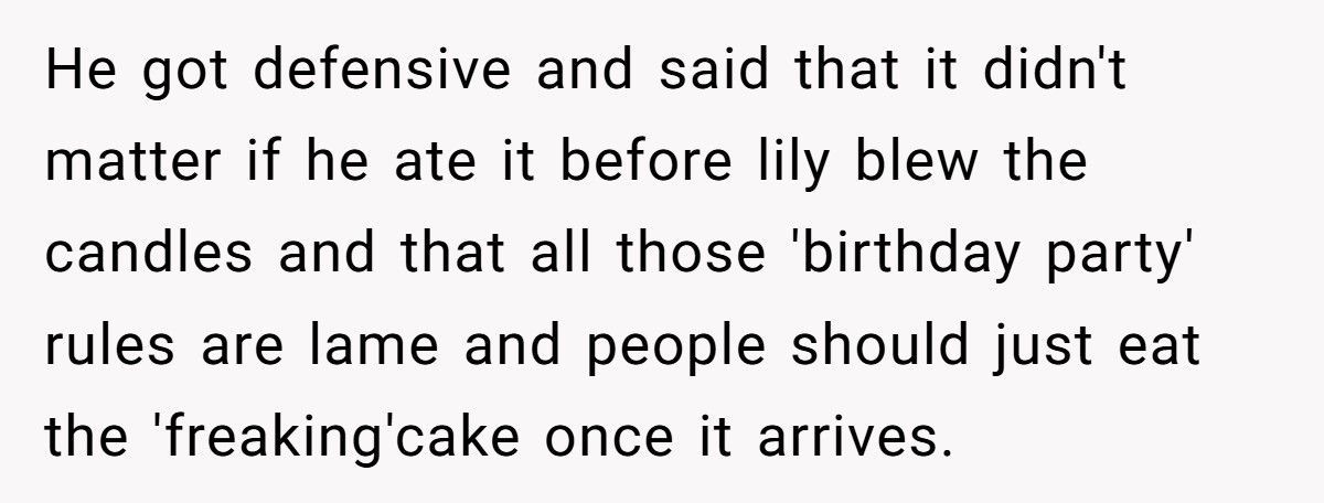 Mom Kicks Daughter’s Boyfriend Out After He Eats The Birthday Cake Before The Party Even Starts