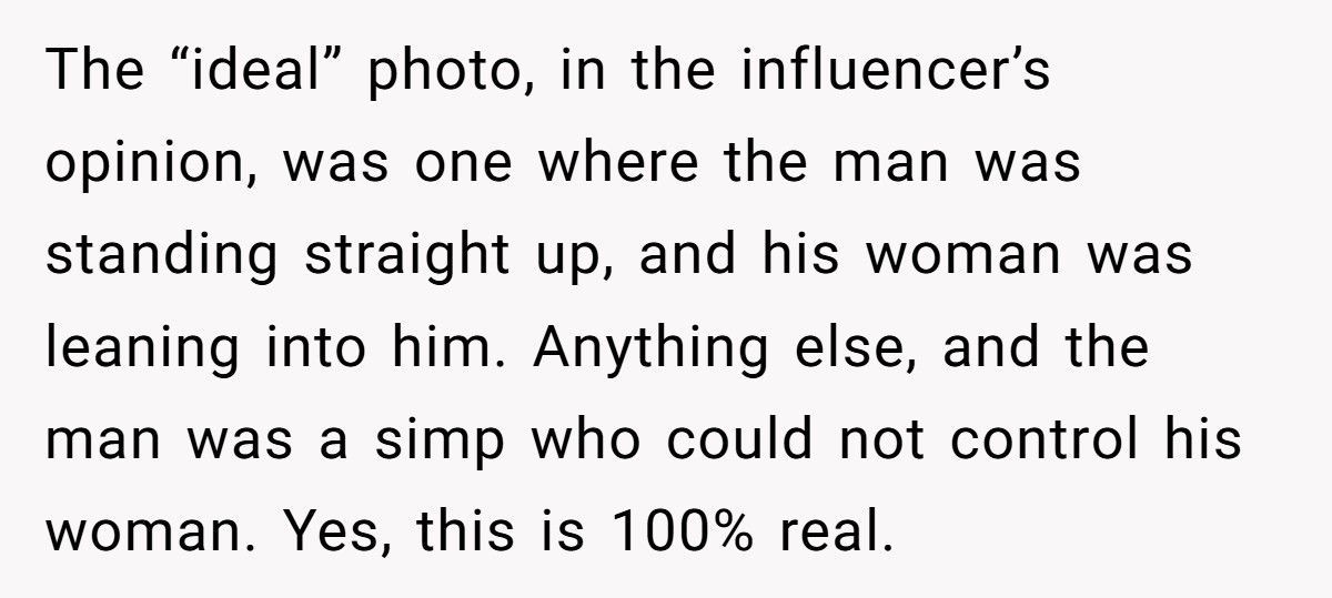 Woman Calls Husband An “Incel” After He Refuses To Take Photos With Her