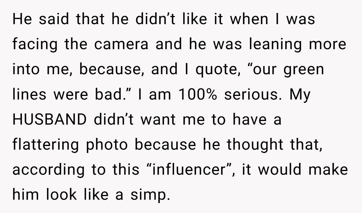 Woman Calls Husband An “Incel” After He Refuses To Take Photos With Her