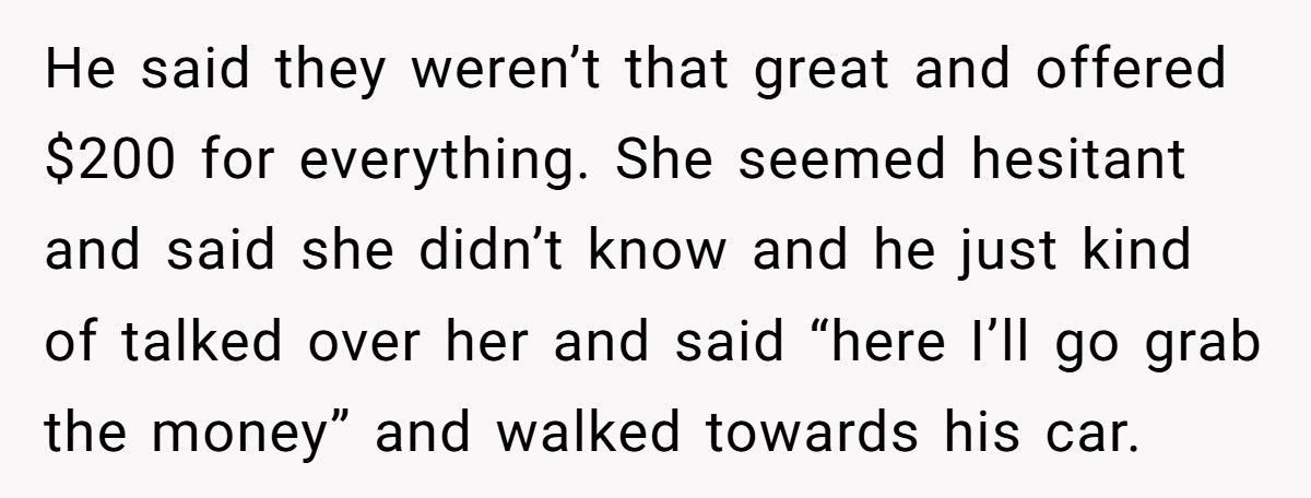 Guy Tried To Scam A Widow, Then Got Mad When Another Shopper Told Her The Truth