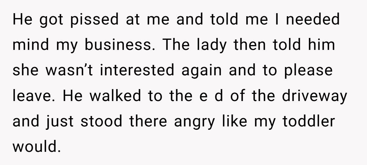 Guy Tried To Scam A Widow, Then Got Mad When Another Shopper Told Her The Truth