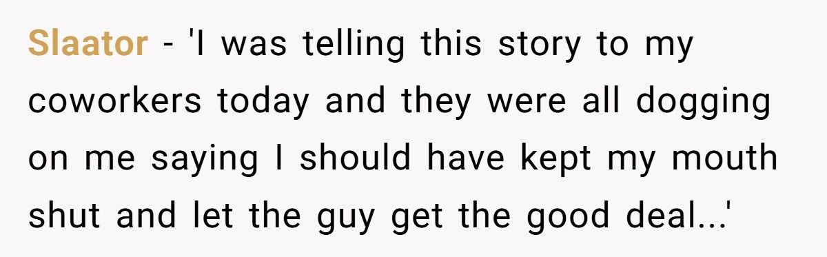 Guy Tried To Scam A Widow, Then Got Mad When Another Shopper Told Her The Truth