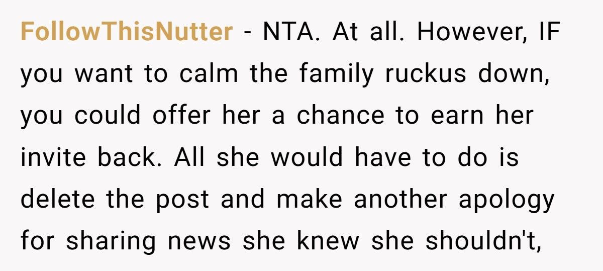 Bride Uninvites Sister-In-Law From Her Wedding After She Leaks Her Pregnancy Online