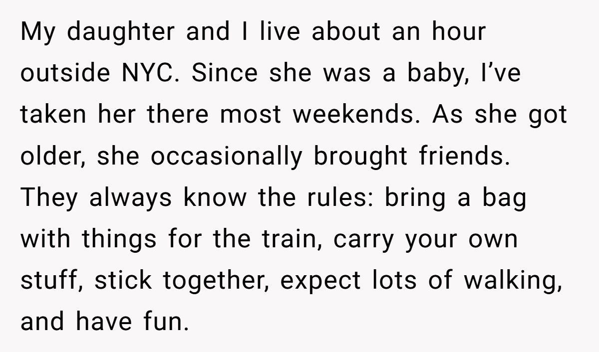 Mom Refuses To Leave NYC Trip Early After Daughter’s Friend Complains