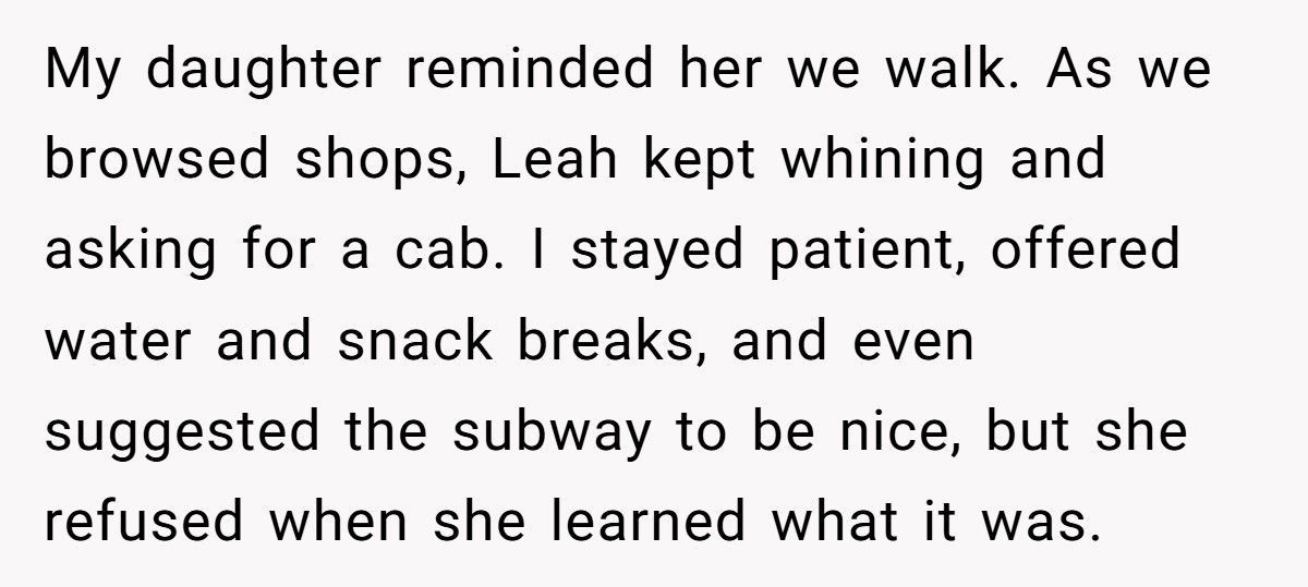Mom Refuses To Leave NYC Trip Early After Daughter’s Friend Complains