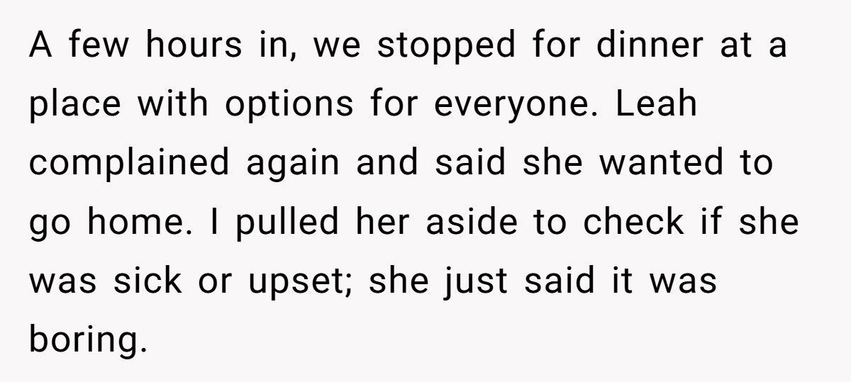 Mom Refuses To Leave NYC Trip Early After Daughter’s Friend Complains