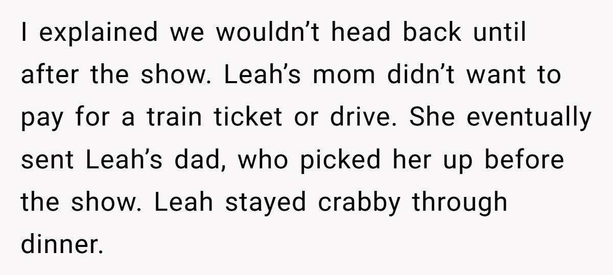 Mom Refuses To Leave NYC Trip Early After Daughter’s Friend Complains