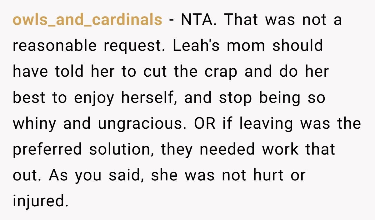 Mom Refuses To Leave NYC Trip Early After Daughter’s Friend Complains