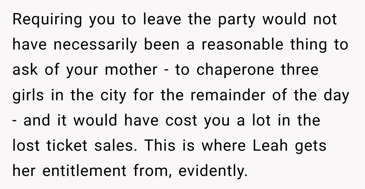 Mom Refuses To Leave NYC Trip Early After Daughter’s Friend Complains