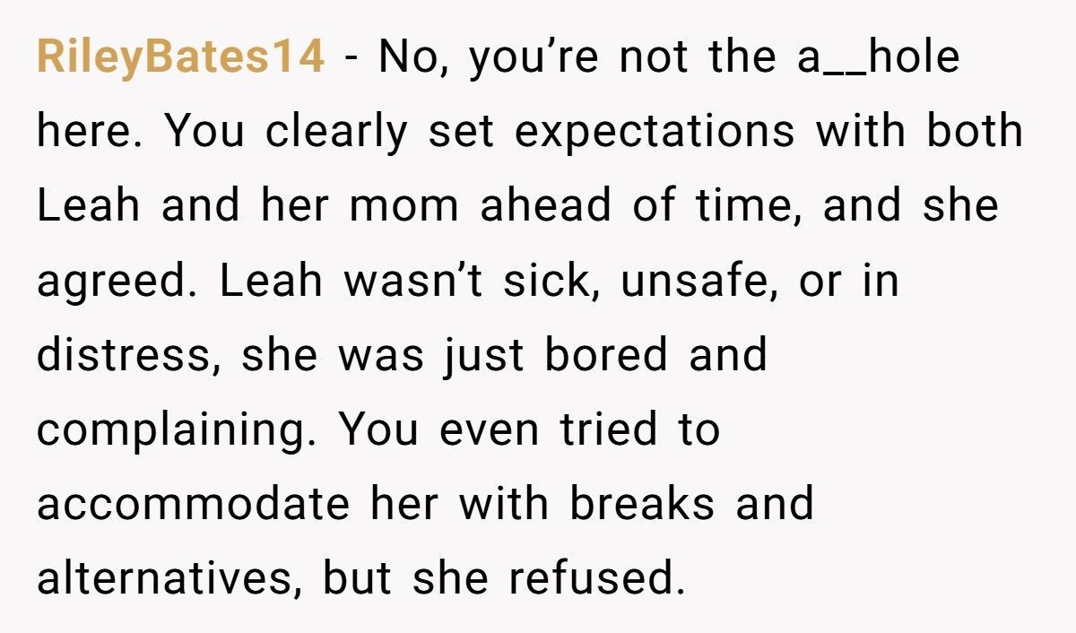 Mom Refuses To Leave NYC Trip Early After Daughter’s Friend Complains