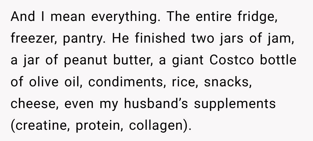 Couple Lets Friend Housesit, Returns To Find He Ate Literally Everything They Owned