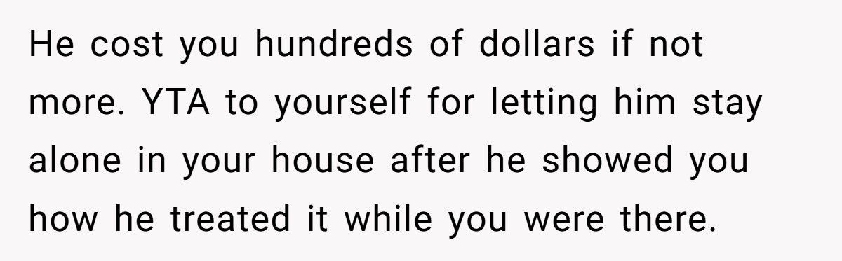 Couple Lets Friend Housesit, Returns To Find He Ate Literally Everything They Owned