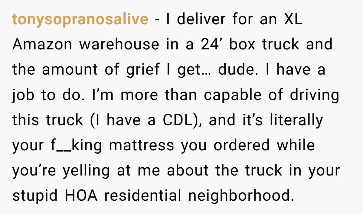 Guy Screams At Delivery Driver For “Blocking The Road”, Turns Out The Package Was His