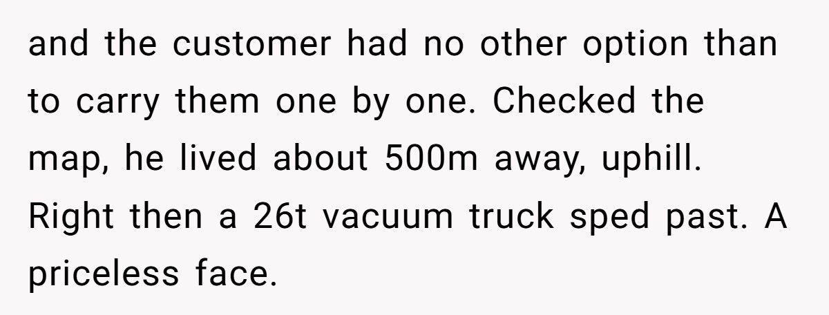 Guy Screams At Delivery Driver For “Blocking The Road”, Turns Out The Package Was His