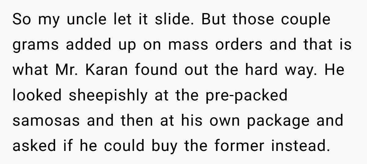 Kid Outsmarts Smug Shopper After He Accuses Him Of Skimping On Samosas