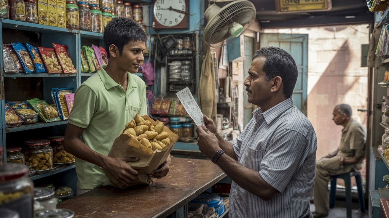 Kid Outsmarts Smug Shopper After He Accuses Him Of Skimping On Samosas