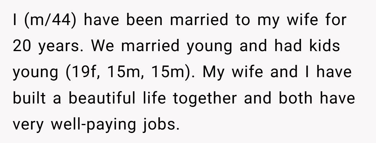 Man Tells Wife She Can’t Retire At 40, Then Learns The Heartbreaking Truth Behind Her Decision