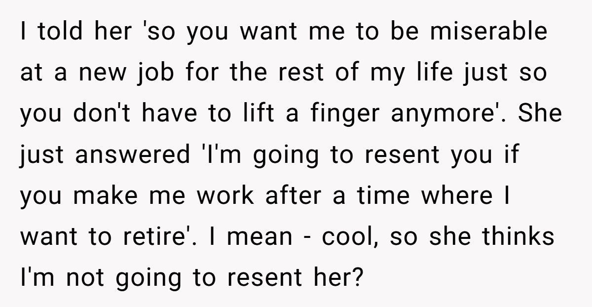 Man Tells Wife She Can’t Retire At 40, Then Learns The Heartbreaking Truth Behind Her Decision