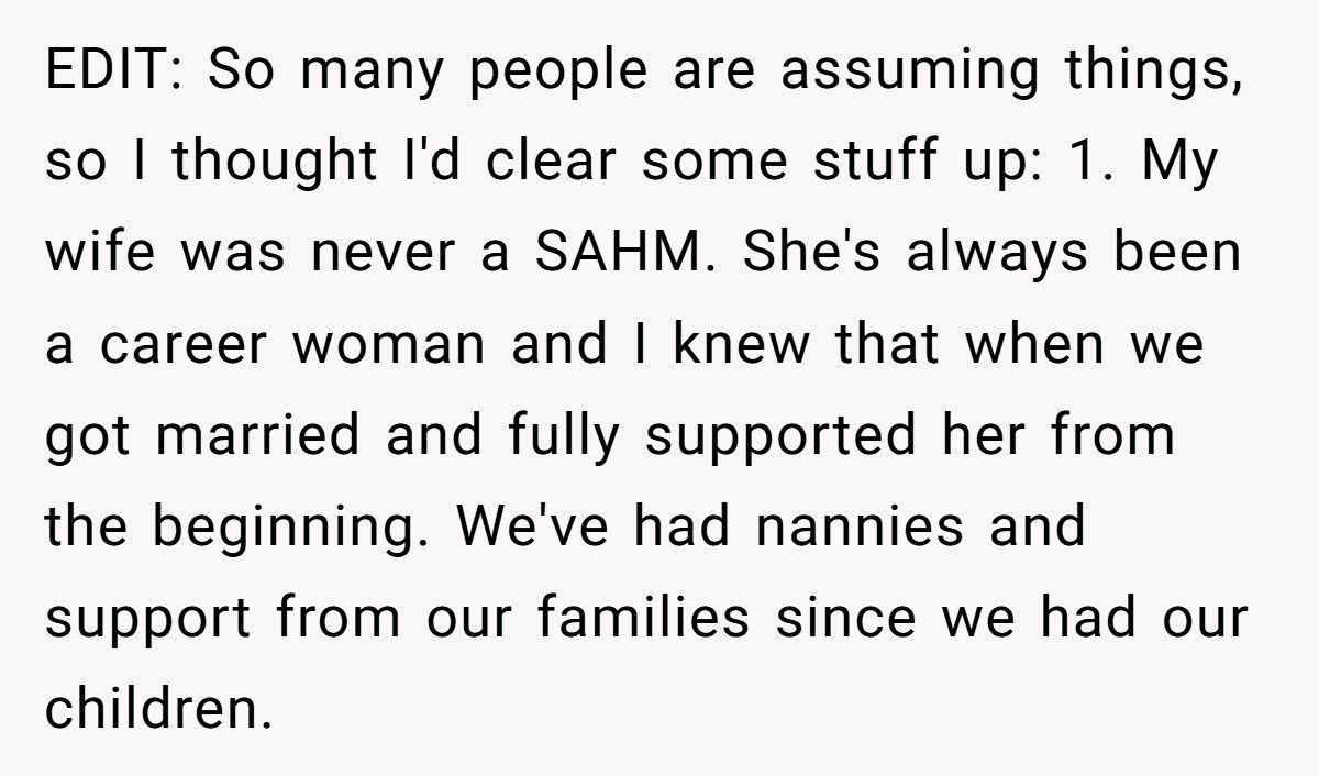 Man Tells Wife She Can’t Retire At 40, Then Learns The Heartbreaking Truth Behind Her Decision