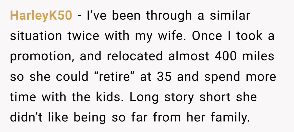 Man Tells Wife She Can’t Retire At 40, Then Learns The Heartbreaking Truth Behind Her Decision