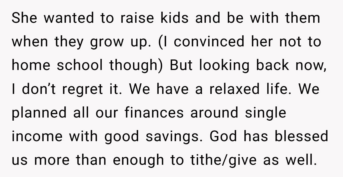 Man Tells Wife She Can’t Retire At 40, Then Learns The Heartbreaking Truth Behind Her Decision