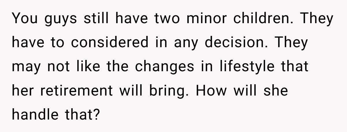 Man Tells Wife She Can’t Retire At 40, Then Learns The Heartbreaking Truth Behind Her Decision
