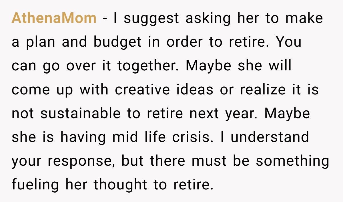 Man Tells Wife She Can’t Retire At 40, Then Learns The Heartbreaking Truth Behind Her Decision