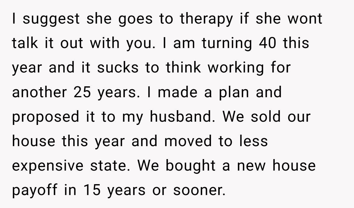 Man Tells Wife She Can’t Retire At 40, Then Learns The Heartbreaking Truth Behind Her Decision