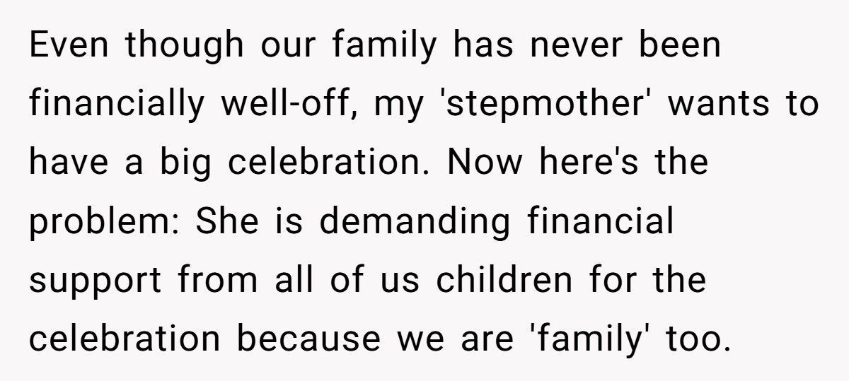 Son Threatens To Send Stepmom To Jail After She “Borrows” His Money For Her Own Wedding